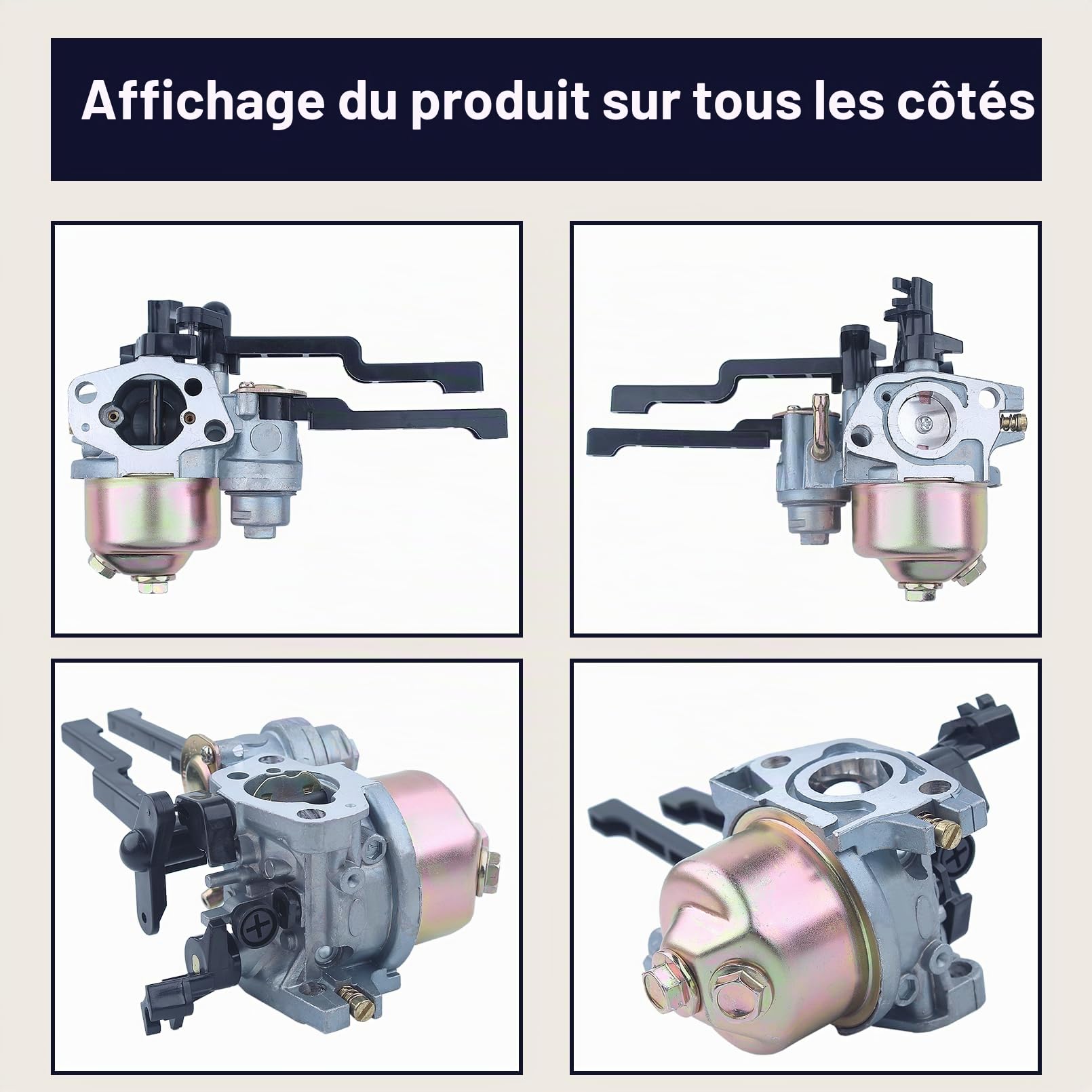 Kit de Carburateur pour Kohler CH260 CH270 Moteurs, Tondeuse à Gazon Pièces de Rechange, Joint d'Isolateur et Jeu de joints, remplacement 17 853 22-S, 1785322-S, 1785322S, 17 853 04-S