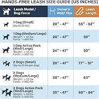 Vista 2 de SparklyPets Correa Doble Elástica de Cintura para 2 Perros con Soporte Trasero – Correa Doble para Perros para Razas Medianas/Grandes – Riñonera Azul