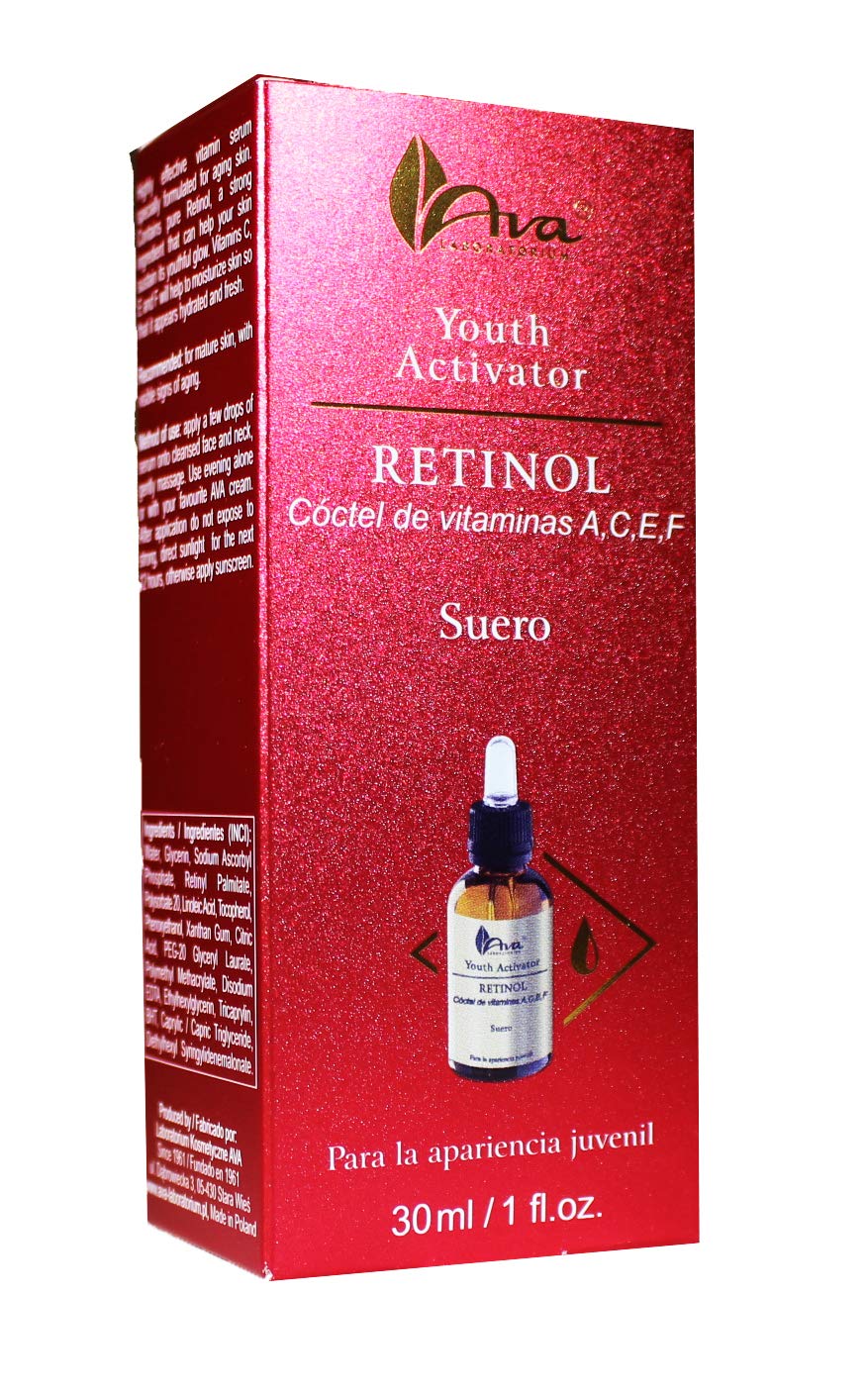 AVA YOUTH ACTIVATOR Retinol Cocktail of Vitamins A,C,E,F