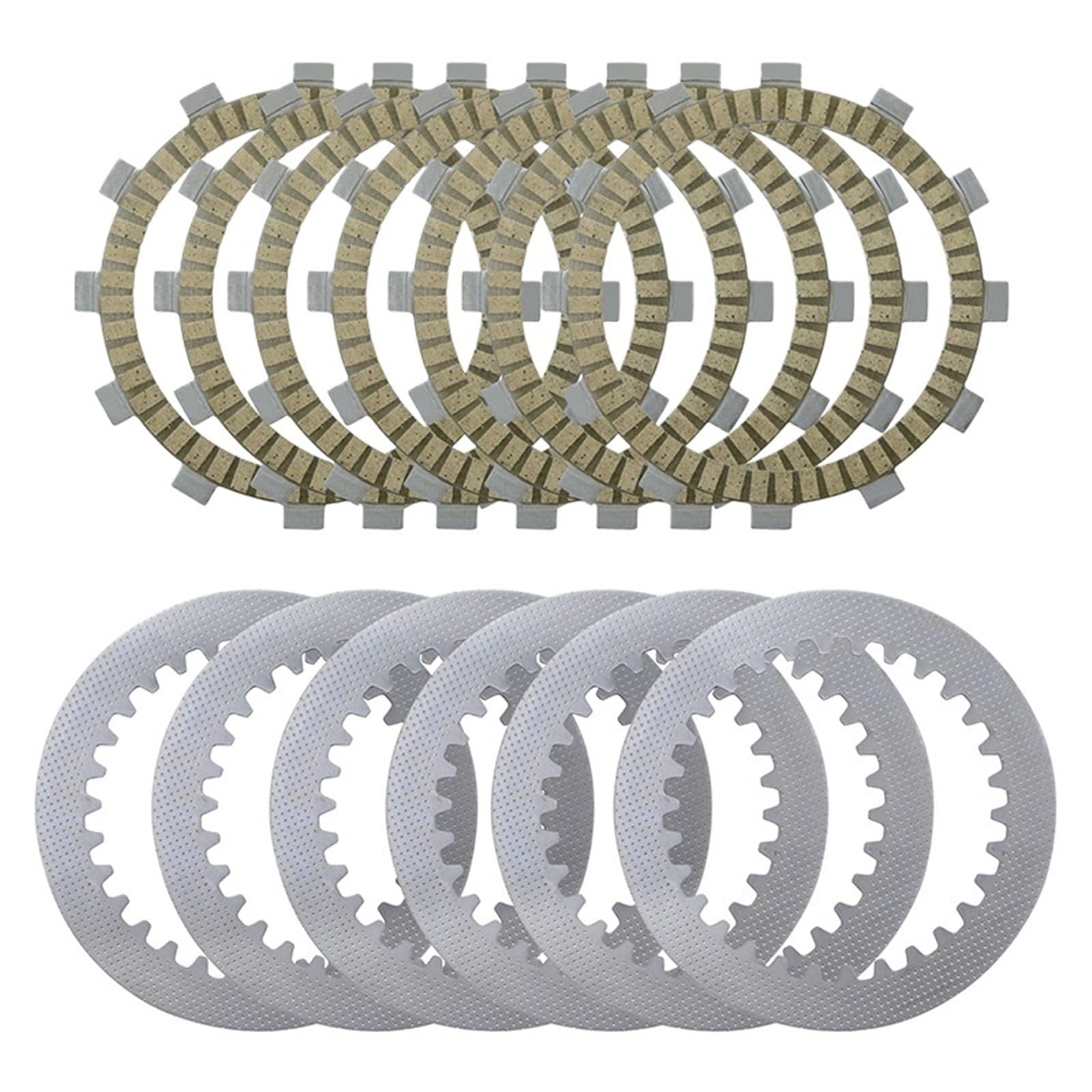 Gaubxct One Color Motorcycle Part Clutch Plates & Steel Friction Disc Kit Fit For Kawasaki Kdx200 Kl250 Klx250 Klx250r Klx250s