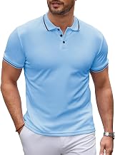 Men's Polo Shirt Breathable Cotton Polo Shirts Short Sleeve Classic and Casual Style Men's Polo Shirt for Summer and Daily Use