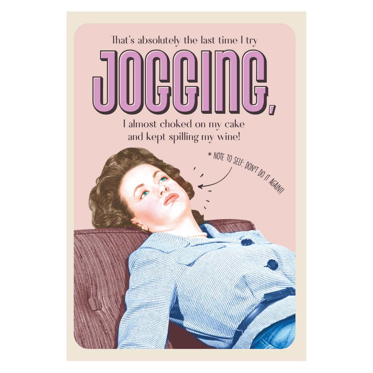 Wet Your Whistle Birthday Card for Her, That's Absolutely The Last Time I Try Jogging,… Female Birthday Card, Funny Birthday Card for her