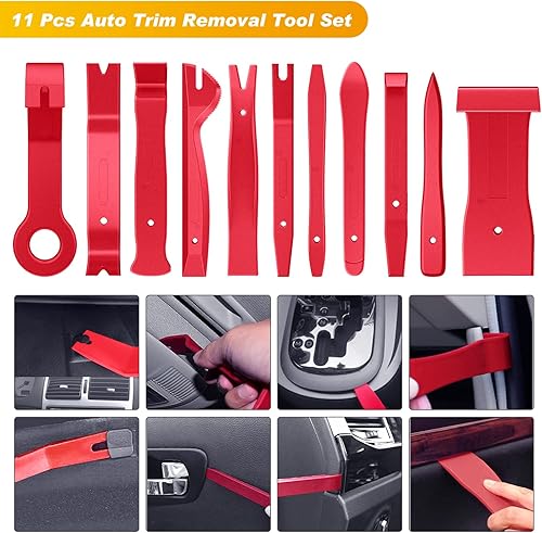 Miniatura 4 de GOOACC 88 piezas de herramienta para retiro de molduras, juego de clips de retención de parachoques automático, herramienta de extracción