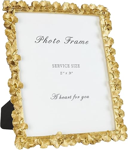 Miniatura 9 de Cuspin Marco de fotos de 5 x 7 pulgadas, marcos negros y dorados, marco de fotos de resina con textura ornamentada vintage hecha a mano con parte