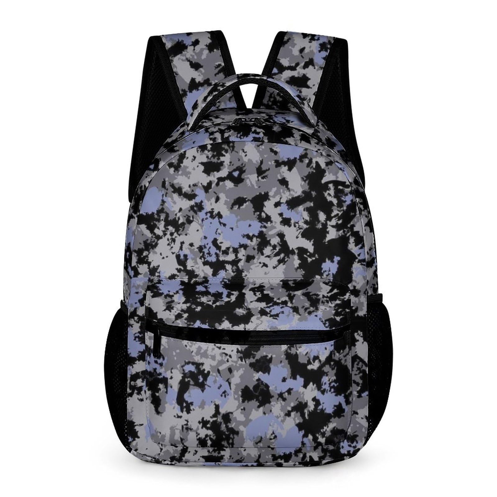 enttgo Purple Camo Backpack Travel Camping Laptop Backpack for Men Women, College School Bookbag for Teens Kids