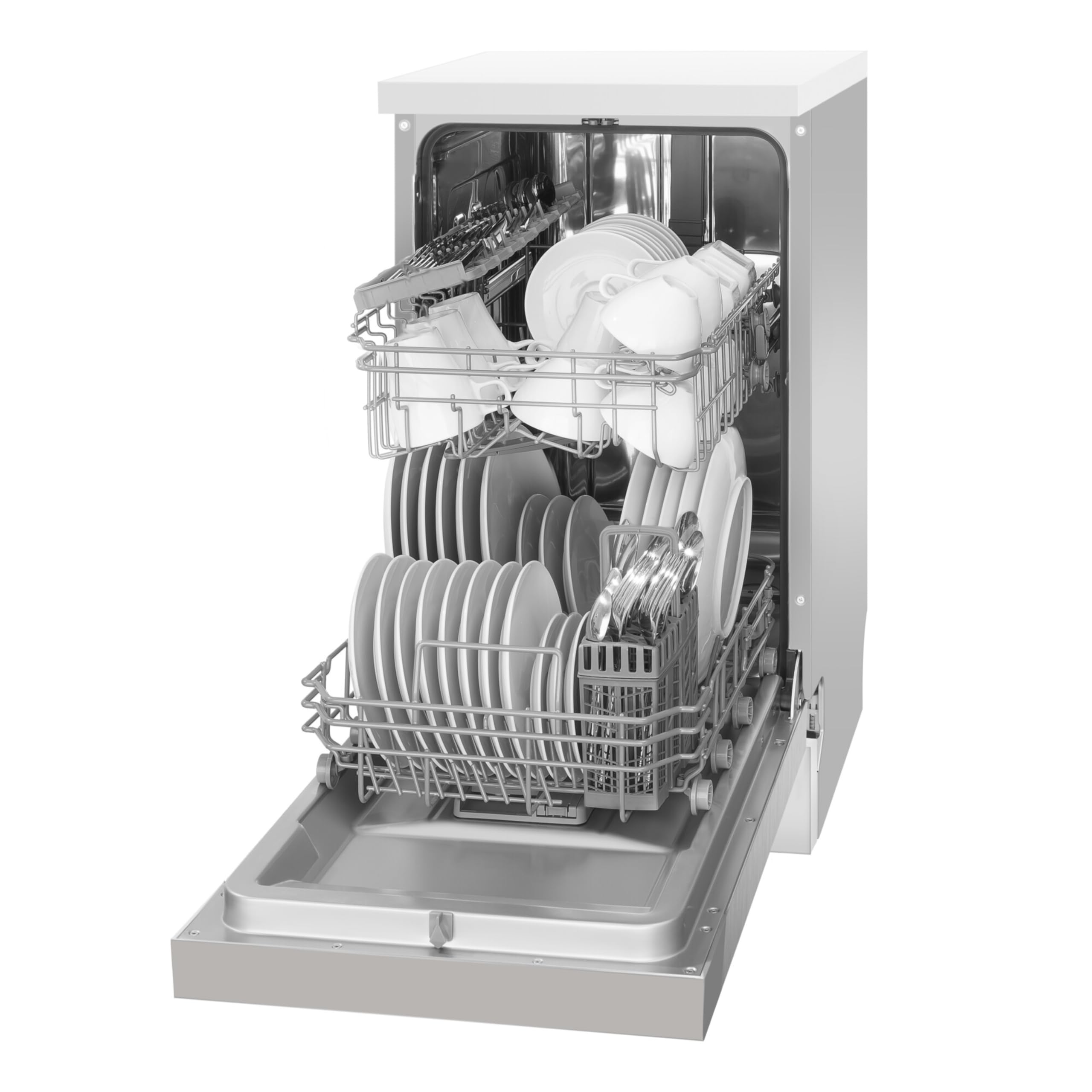 Amica EGSP 569 900 E Einbau-geschirrspüler / 9 MG / 3 Körbe /4Progr / AQS /47dB/ Energieeffizienzklasse E
