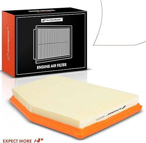 Miniatura 8 de A-Premium Filtro de aire de motor de 2 piezas compatible con Porsche Boxster 1997-2005, 2.5L 2.7L 3.2L, Reemplazar # 99611013104