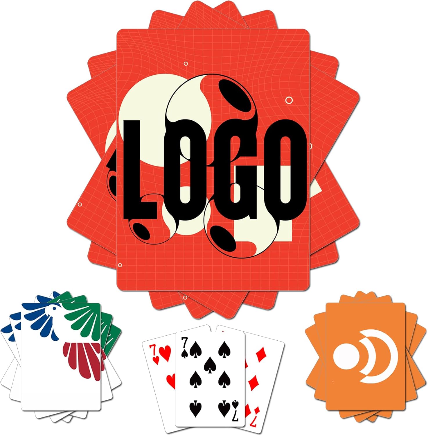 10 Decks Custom Logo Playing Cards. Personalized Product Photo Playing Cards to Enhance Corporate Culture, Ideal for Corporate Product Promotion, Available for Bulk Ordering(10-5000)(Back)