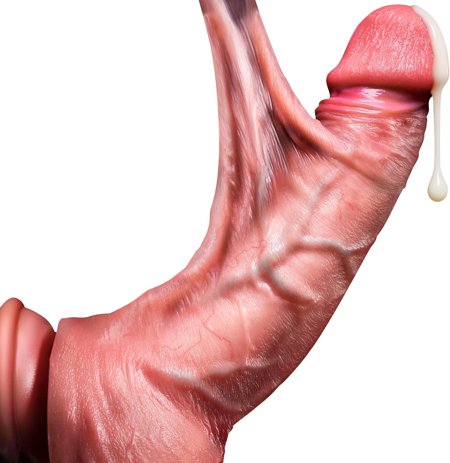 Sex Toys Realistic Dildo, 8.5 Inch Jerkable Skin Sliding Balls Dildos