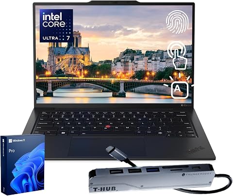 Lenovo ThinkPad X1 Carbon Gen 13 Business AI Laptop, 14" FHD+ Touchscreen, 32GB