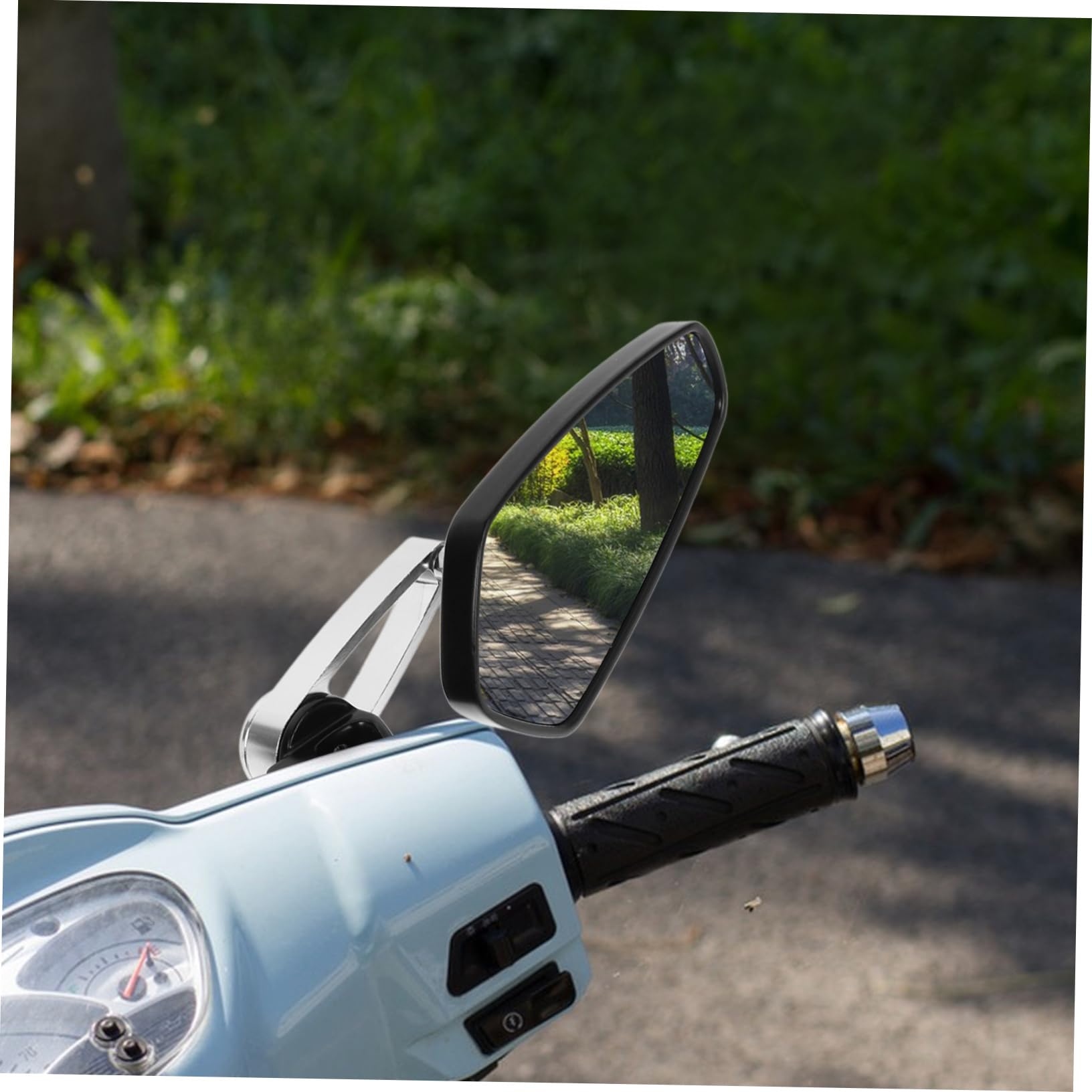 UKCOCO Rétroviseur Moto Miroir Rétroviseur de Moto Latéral de Guidon pour Tout- de Style Rétro