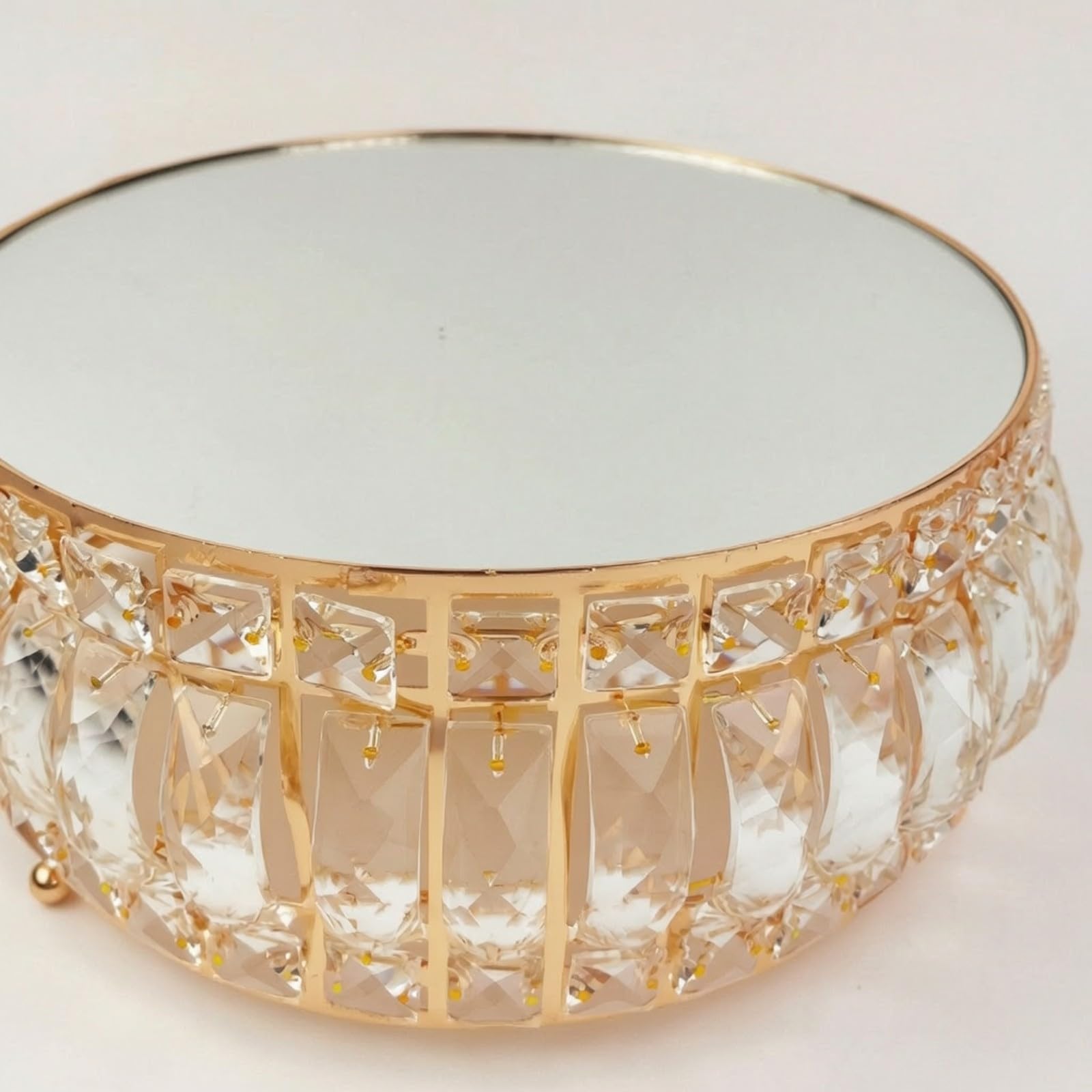 3 Pièces Présentoir à Gâteaux Rond en Métal Élégant Support Présentation Plat sur Pied pr Mariages, Fêtes, s