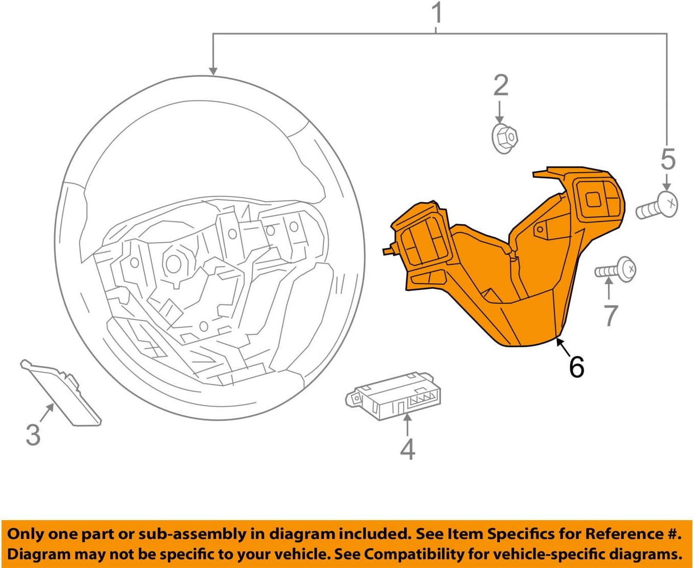 TOYOTA Genuine 842500E260B1 Steering Pad Switch Assembly