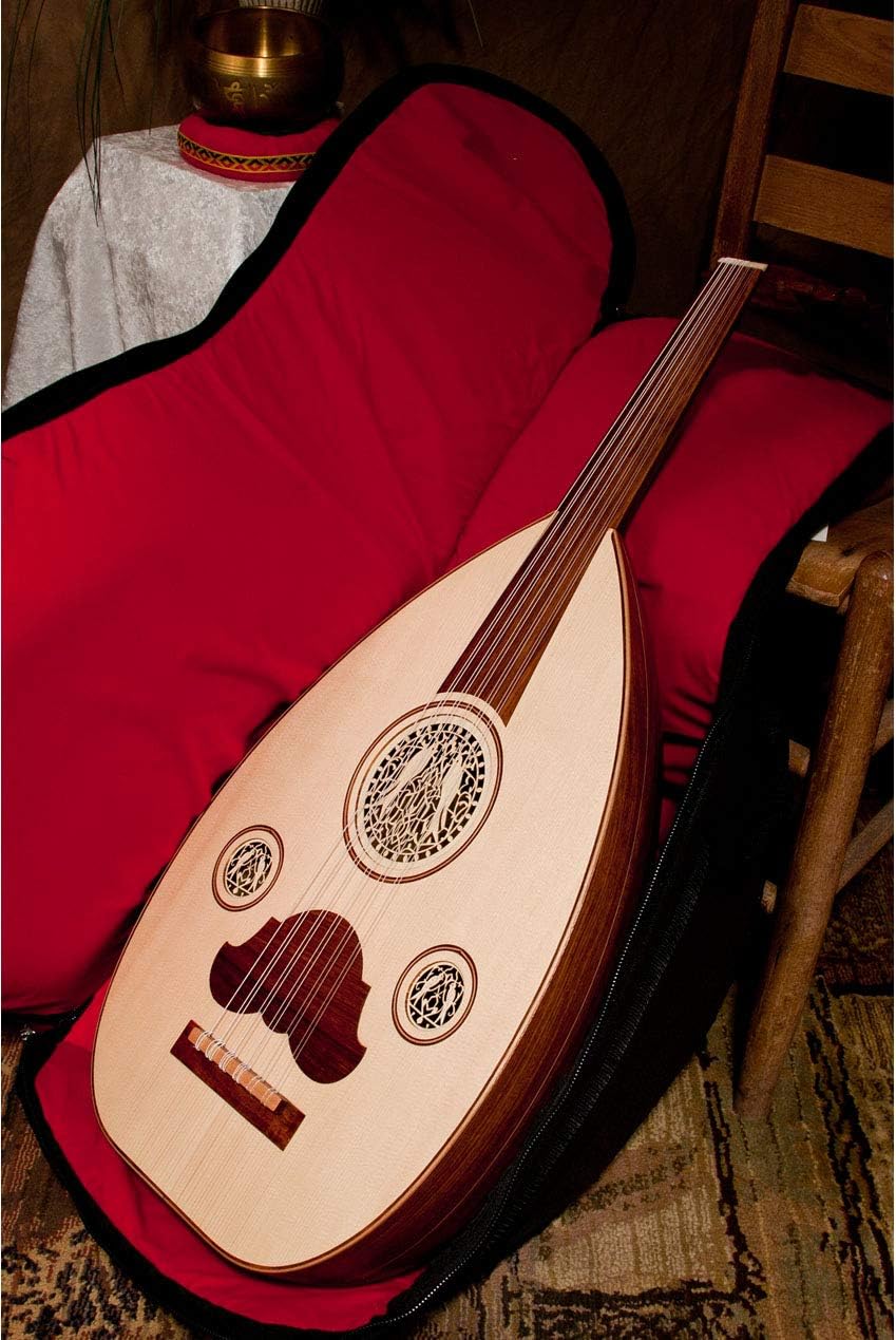 Arabic Oud W/Soft Case Package Includes: Classic Arabic Oud W/Soft Gig Bag Case + Arabic Oud Replacement String Set