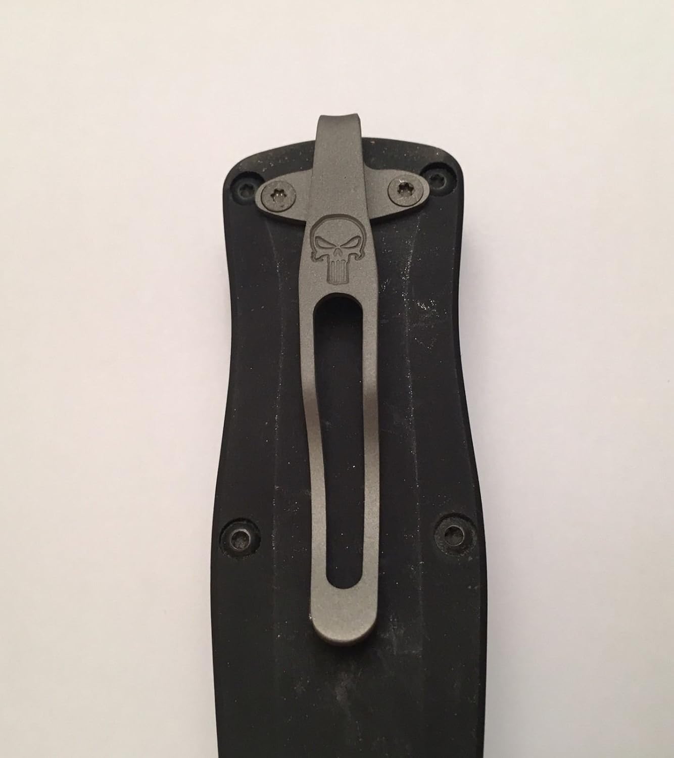 Bead Blasted Gray Titanium Pocket Clip For Benchmade 3300 Infidel 3350 Mini-Infidel OTF