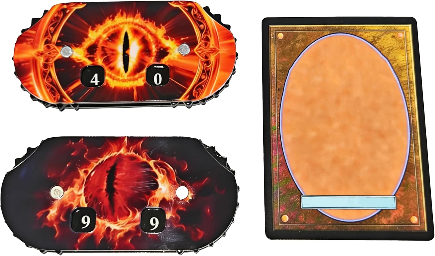 Eyes Life Counter 2 Pcs Pcak 3.54 x 1.57 in (9 x 4 cm) Twin Digits Counters for cEDH Game & Magic Card Game