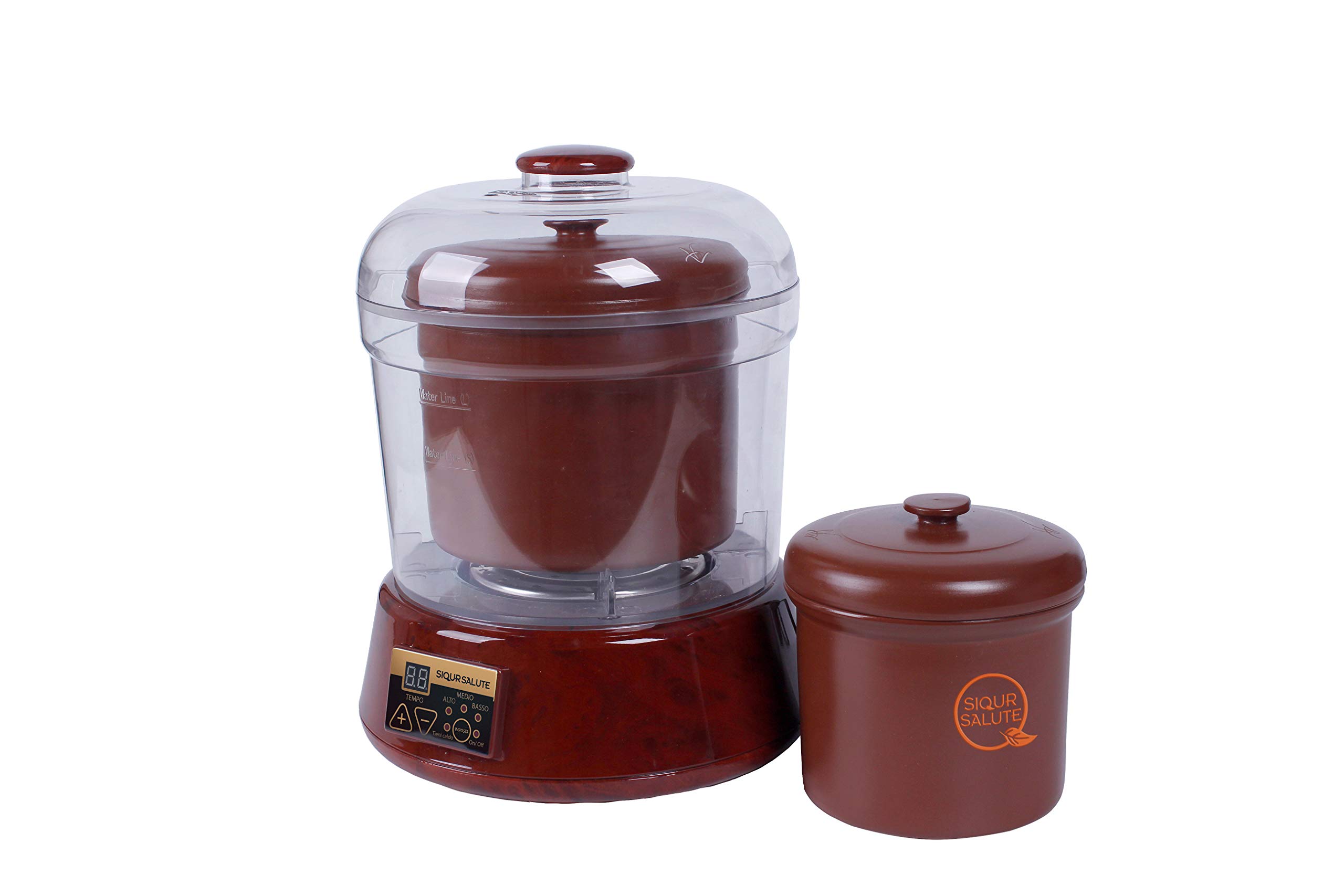 Sistema automatico di cottura, cotture lunghe a bagnomaria in ceramica ZISHA, atossica, completamente naturale, programmabile.