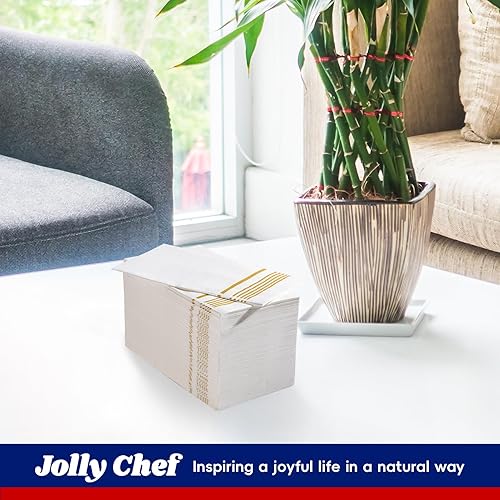 Miniatura 8 de Paquete de 200 servilletas de papel desechables de 3 capas de alta calidad, servilletas de cena desechables, suaves, absorbentes, servilletas de