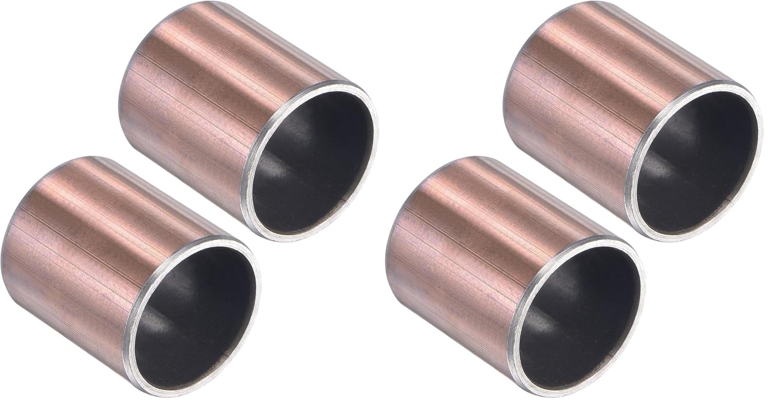 uxcell Sleeve Bearing 3/4" Bore x 7/8" OD x 1" Length Plain Bearings Wrapped Oilless Bushings 2pcs Self-Lubricating for Industry Equipment (Pack of 2)