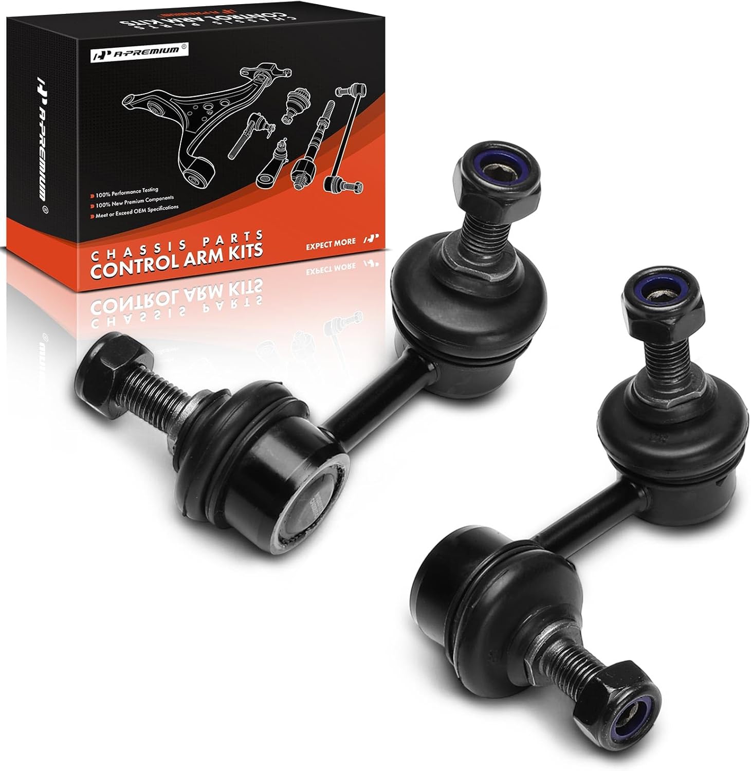A-Premium 2 x Front Sway Bar Links Stabilizer Bar Links, Compatible with Hyundai Accent 2000-2005
