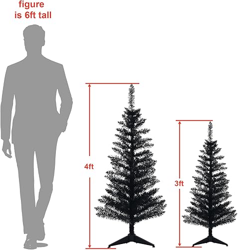 Miniatura 7 de Árbol de Navidad artificial, árbol de decoración de Halloween, árbol de pino de Navidad con base de soporte de pata de PVC, decoración navideña para