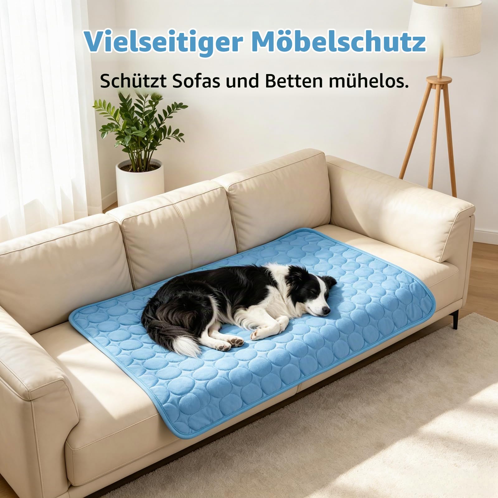 Generisch Kühlmatte selbstkühlend für Hund Und Katze, Neu Selbst Kühlende Hundematte Sommer, rutschfest, Tragbar Waschbar Pet Cooling Mat für Zuhause, Auto & Reisen