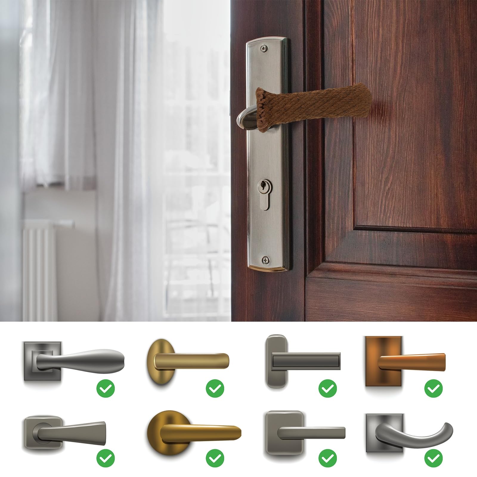 PATIKIL Knitted Door Handle Cover - Image 4