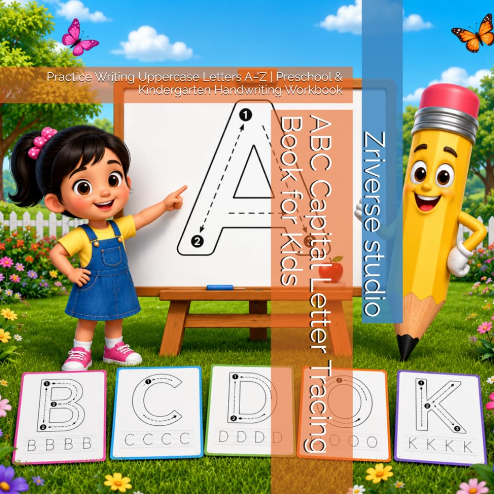 ABC Capital Letter Tracing Book for Kids: Practice Writing Uppercase Letters A–Z | Preschool & Kindergarten Handwriting Workbook