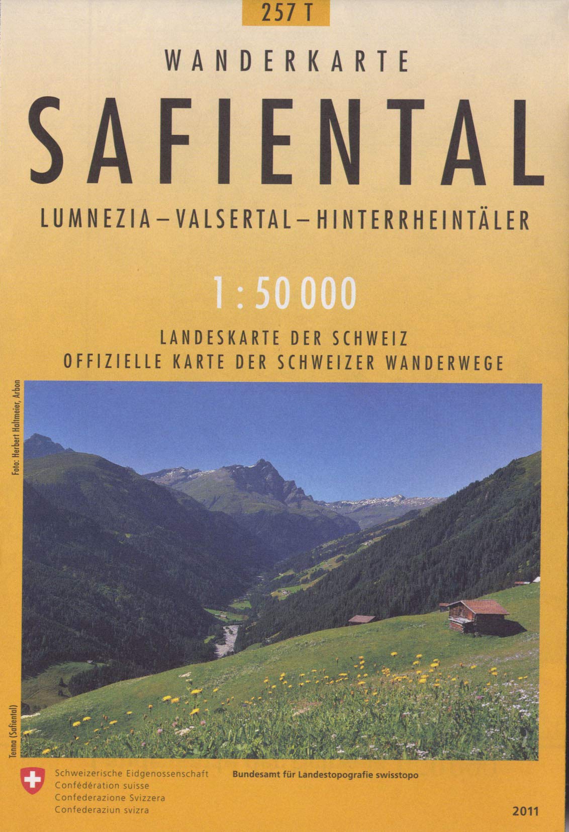 Carte de randonnée : Safiental pédestre
