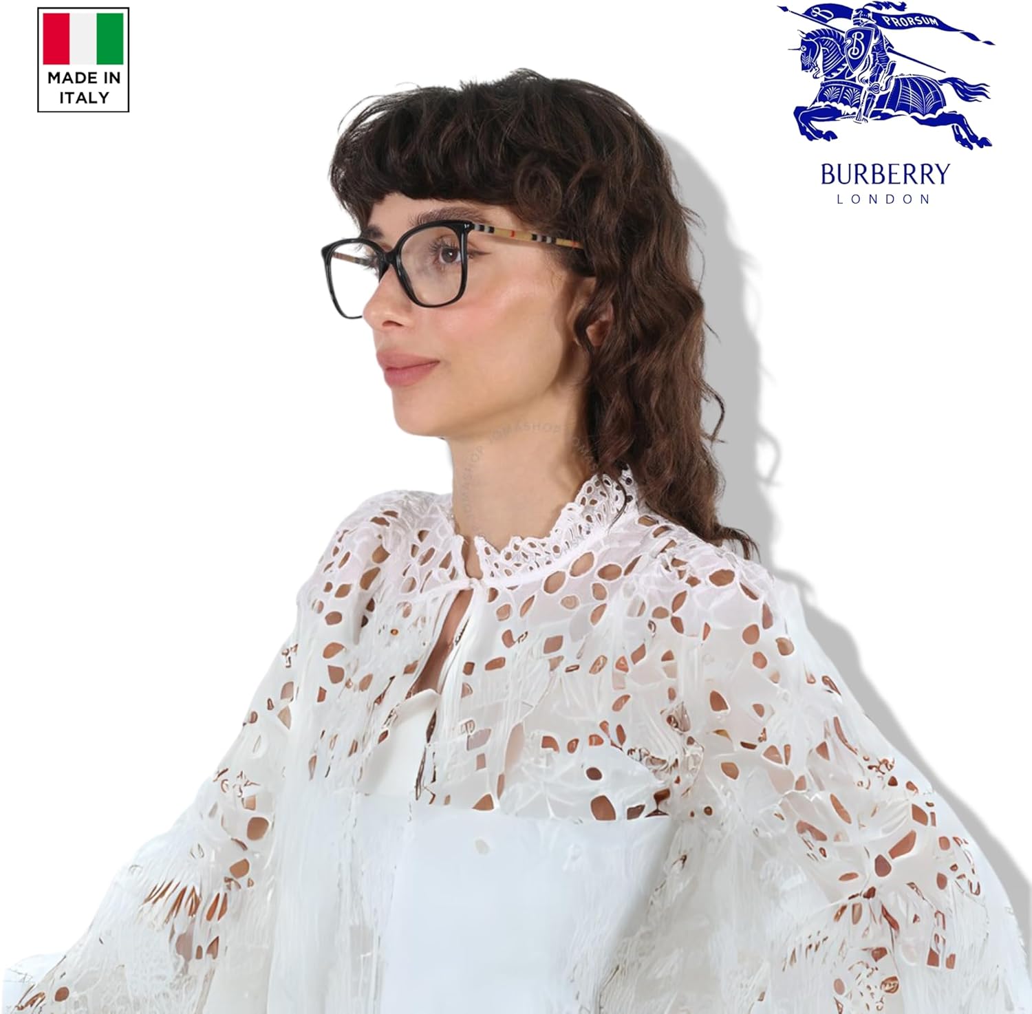BURBERRY LOUISE BE2367 Square Shape Acetate Eyeglasses with Luxury Eyewear Kit