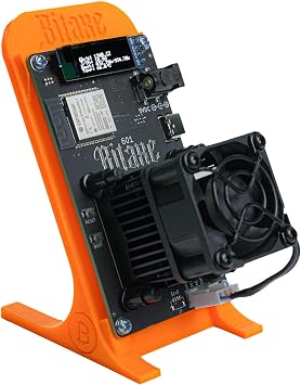 Gamma 601 Silence Bitcoin Miner, BM1370 ASIC Chip 1.2TH/s SHA-256, 17W Low Power, Open Source AxeOS, 2.4G WiFi OLED Display, Desktop Home BTC Lottery Mining Machine with Power Supply