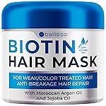 Biotin Hair Mask - Volume Boost and Deep Conditioner for Dry, Damaged Hair - Hydrating Repair Treatment for Women and Men - Moisture Conditioning for Curly Hair and Split Ends - Sulfate Paraben Free