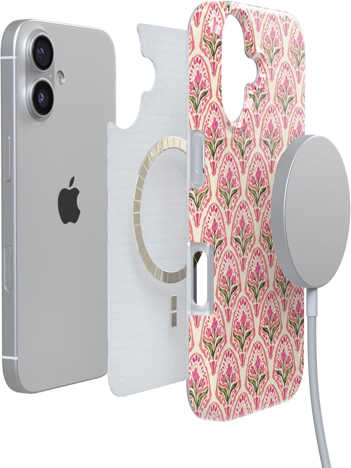 Casely iPhone 17 Case | Tulip Tapestry | Jenna Palek x Casely | Compatible with MagSafe | Classic Ultra Thin Design