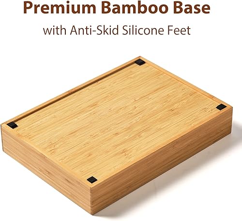 Miniatura 3 de Umilife Organizador de cajones de cocina, soporte para bandeja de utensilios de cubiertos de 10 pulgadas, extra profundo, con patas antideslizantes