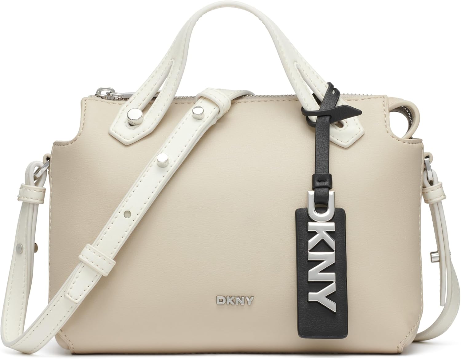 DKNY Women's Louisa Small Satchel Bag With Adjustable Straps and Logo Tag