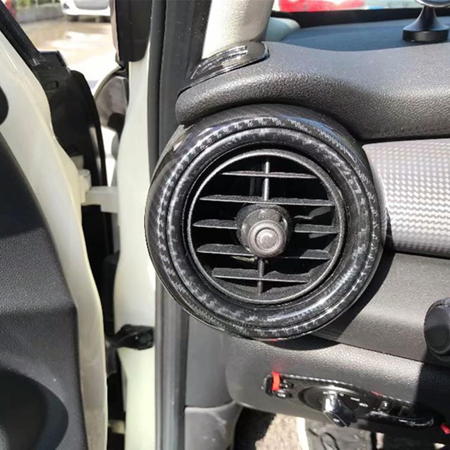 FLYING】BMW MINI ミニ 三代目 F55 F56 F57 2014-2021に適合 【スクリーンダッシュフェイシアパネルフレームキット】 エアコン吹き出し口 パネ