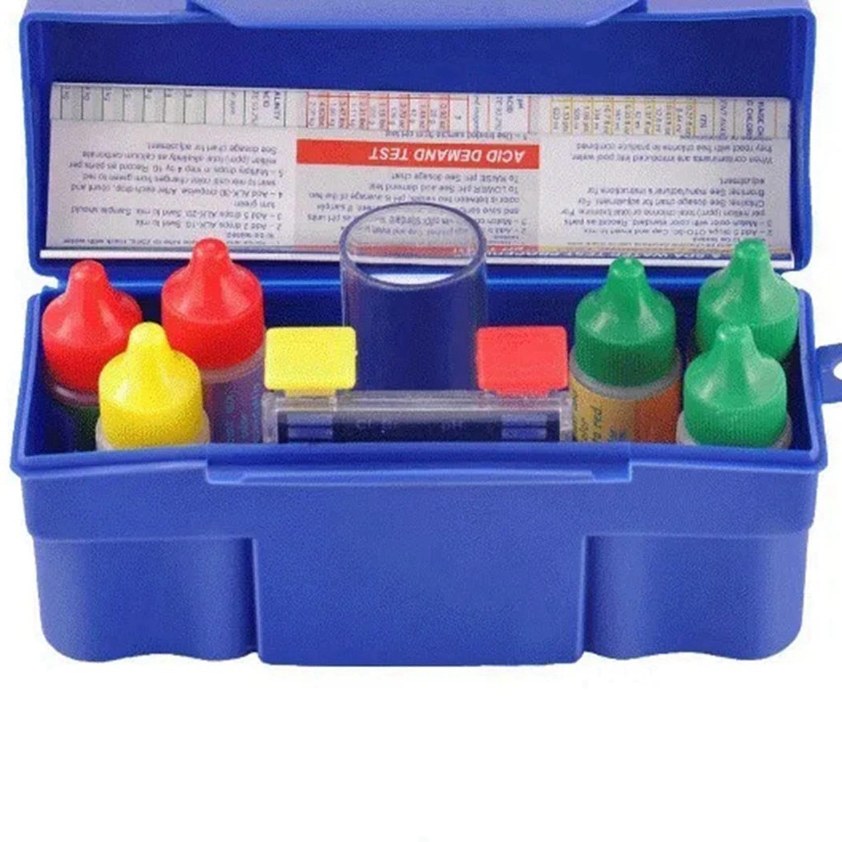 2X Kit di Test A 5 Vie per Piscina e SPA Acid Demand Alcalinità Totale Bromo PH Set di Test per La Qualità 'Acqua