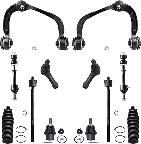 Miniatura 1697 de Detroit Axle - Kit de suspensión delantera de 10 piezas para Chevy Aveo Aveo5 Pontiac G3 Wave 2 Ready Struts Assembly 2 Enlaces de barra