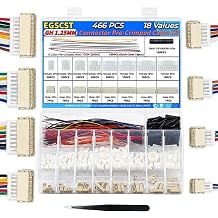 GH 1.25mm JST Connector Kit - 180 Pre-Crimped Silicone Wires for Pixhawk 6C/6X, Flight Controller, GPS, Telemetry | 2/3/4/5/6/7/8/9 Pin Housing and Plug Adapter Cables