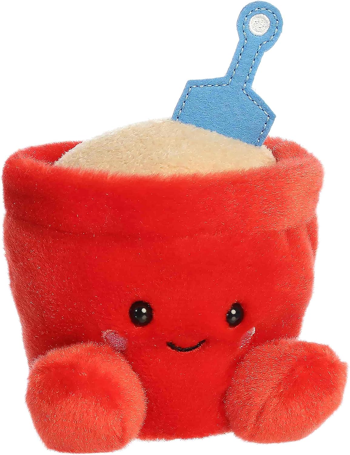 Aurora Adorable Palm Pals June Sand Bucket Stuffed Animal - Fun Collectible Plush for Kids and Adult Collectors - Perfect for Decorating Rooms and Birthday Gifts - Red 4 Inches