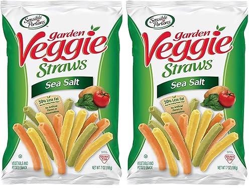 Vista 15 de Sensible Portions Pajitas de sal marina Garden Veggie, 7 onzas