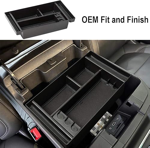Miniatura 5 de EDBETOS Center Console Organizer Tray Compatible with Chevy Silverado 1500/GMC Sierra 1500 2019-2022 Accessories and 2020-2023 Silverado/Sierra