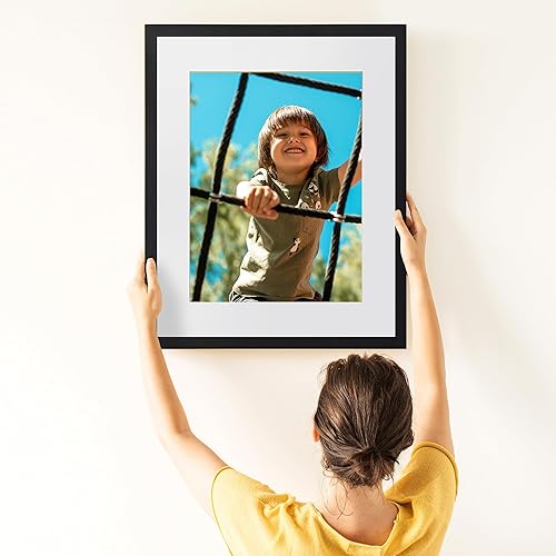 Miniatura 9 de AUYRE Juego de 3 marcos para póster de 18 x 24 pulgadas, color negro madera, marco para póster de 18 x 24 pulgadas, para galería de fotos, paquete