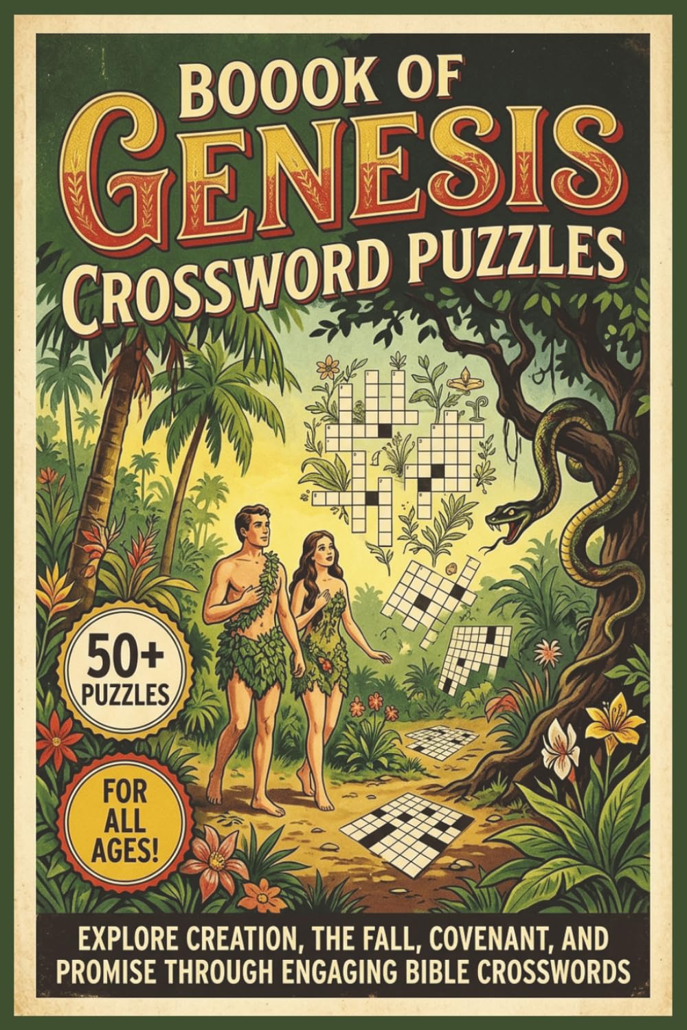Book of Genesis Crossword Puzzle | 50+ Puzzles | Fun for All Ages!