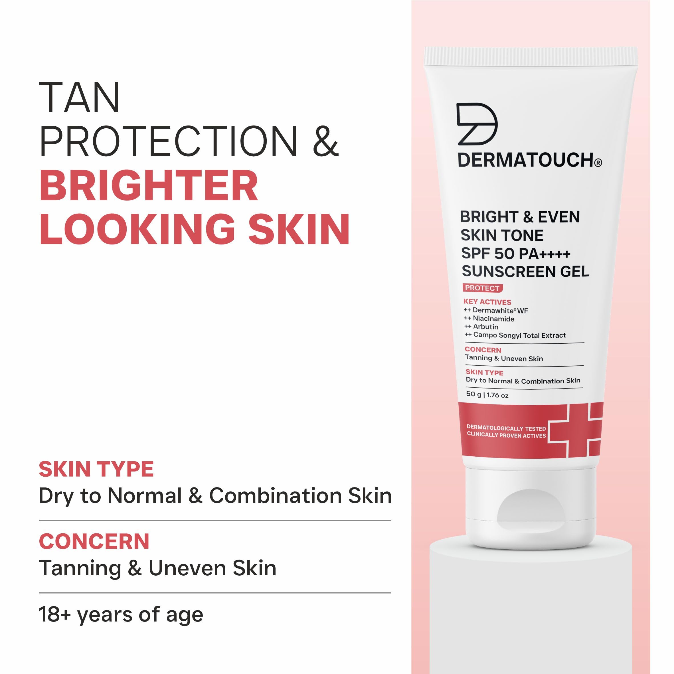DERMATOUCH Bright Sunscreen SPF 50 - Even Skin Tone -3 DERMATOUCH Bright Sunscreen SPF 50 - Even Skin Tone -3