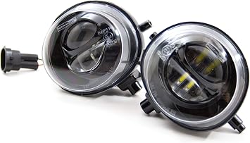 Morimoto XB LED Foglights, Type Z Plug and Play Foglight Housing Upgrade, Fits Mazda Miata MX-5 2006-2015, DOT Approved Assembly with White LED Chips, UV Resistant, (1x LF200)