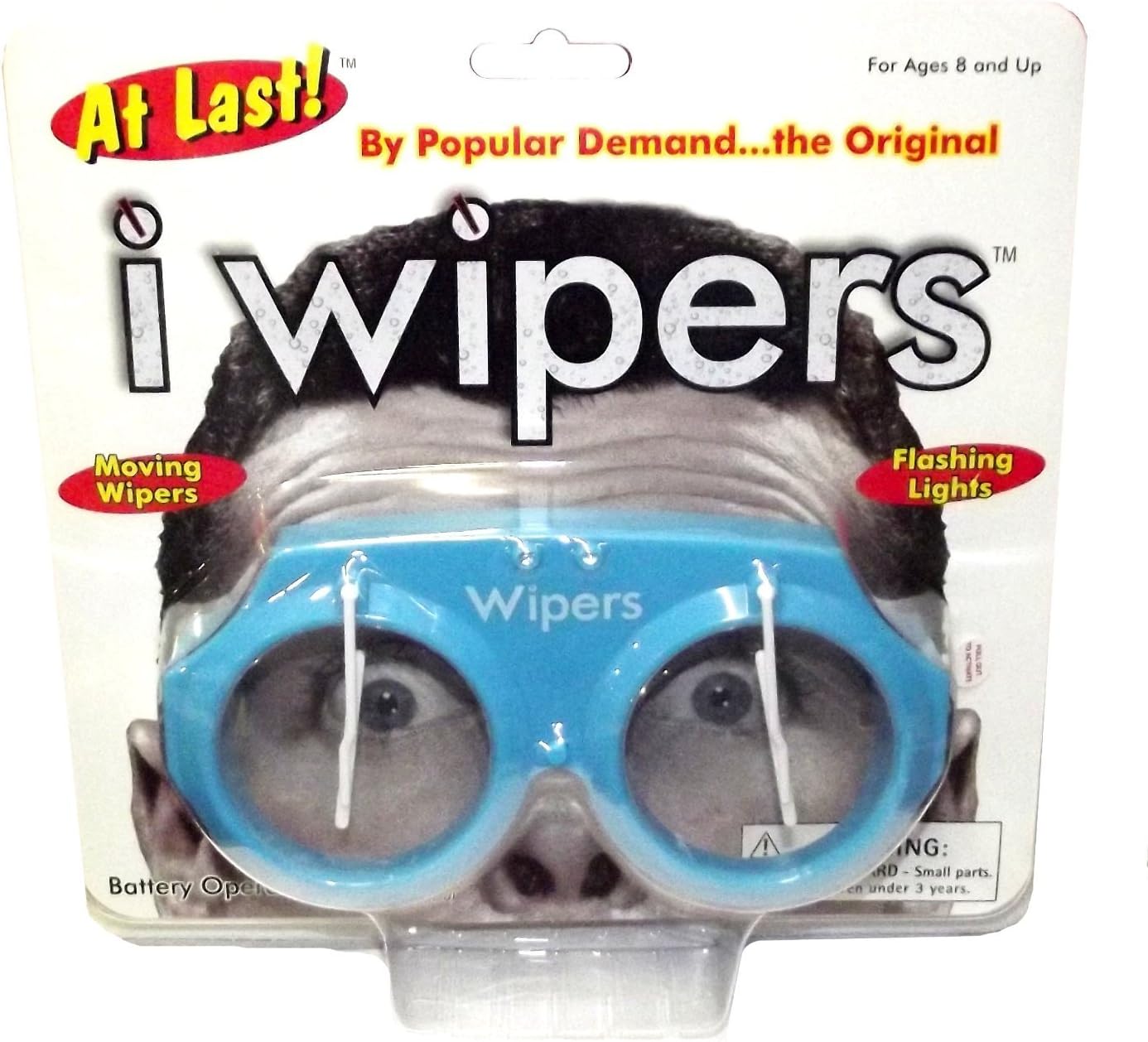Iwipers Are Plastic Light-up Novelty Glasses with Windshield Wipers Attached. Batteries Included.