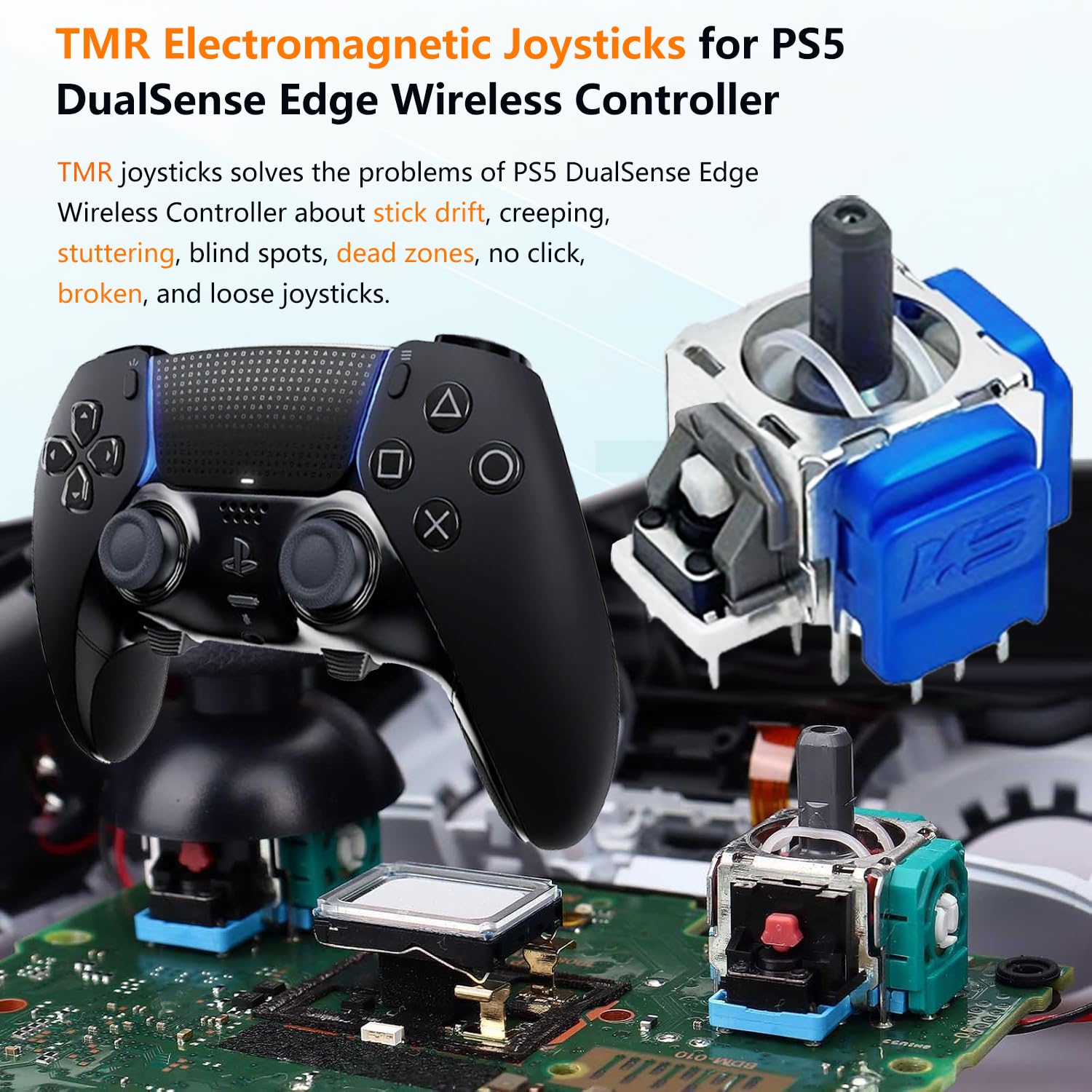 Amazon.com: 2-Pack TMR Joystick Replacement Kit for DualSense PS5