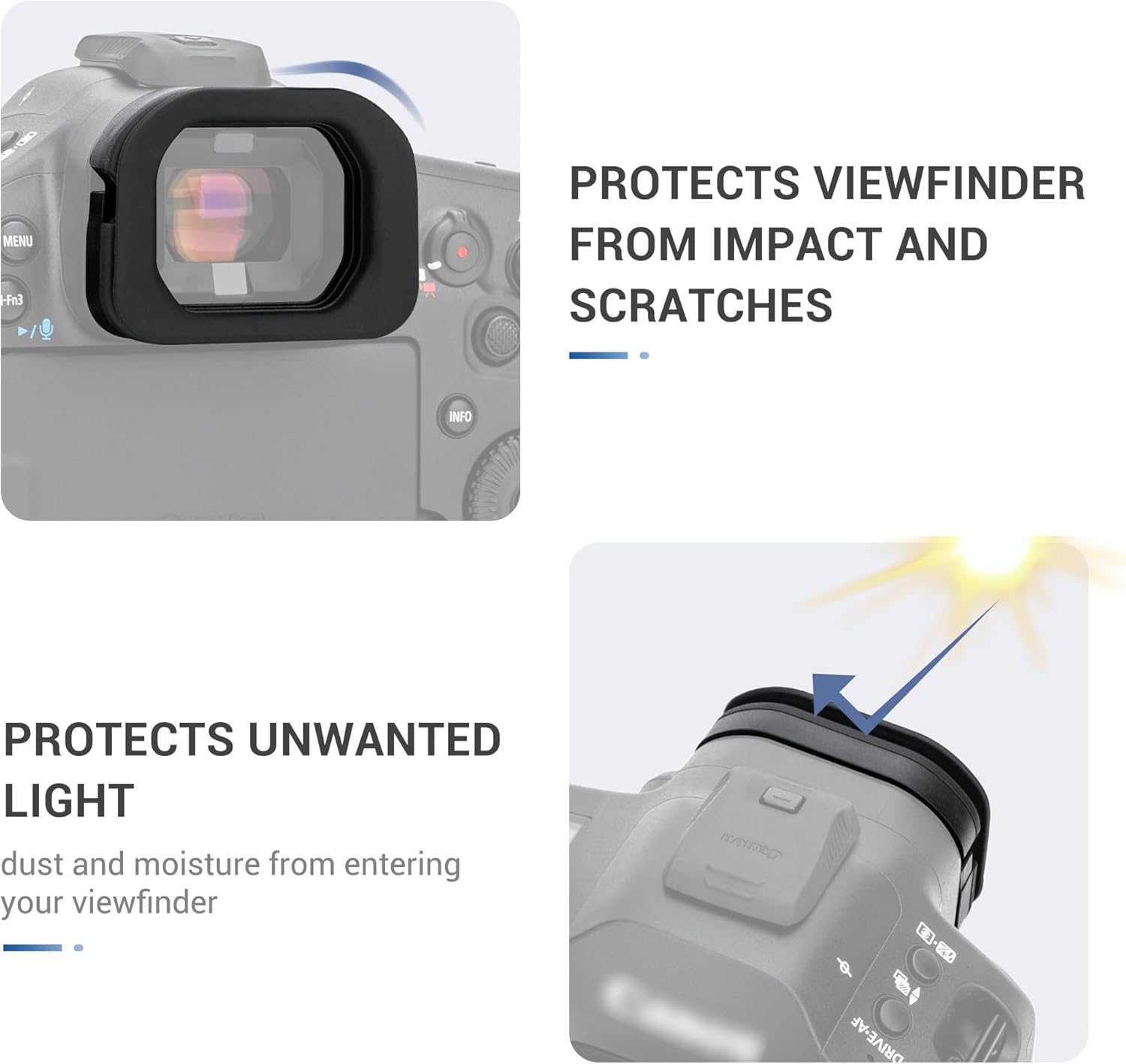 JJC Camera Eyecup Eyepeice Viewfinder for Canon EOS R1 Mirrorless Camera, Soft Silicone Eye Cup Replaces Canon ER-i, Provides Comfortable Viewfinding - Image 4