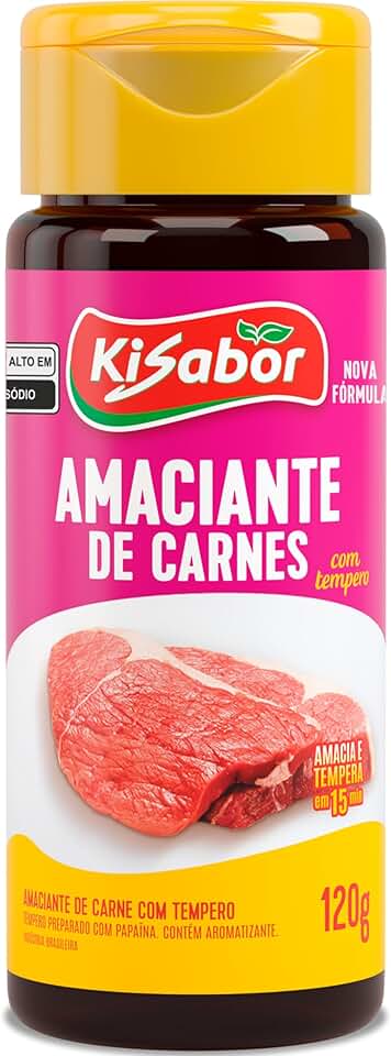 KiSabor, Amaciante de Carnes com Tempero, 120 Gramas